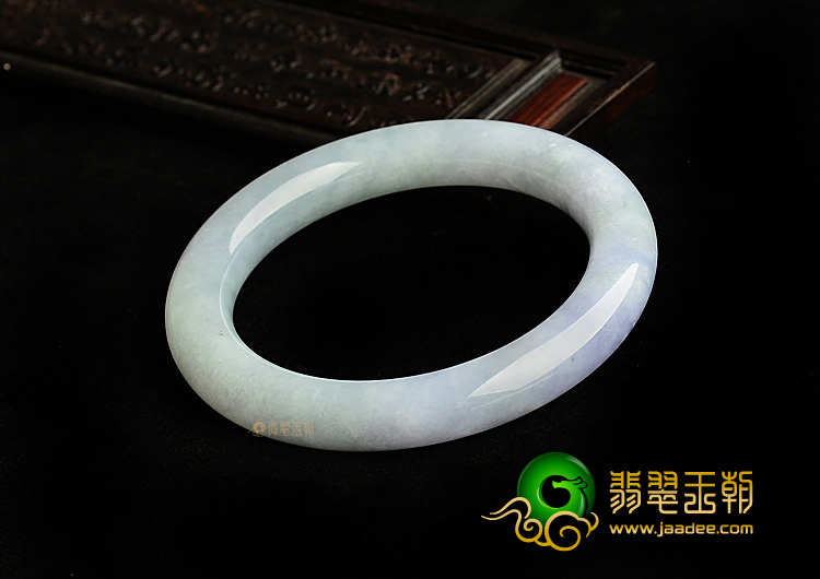 (超值推荐)糯冰种紫罗兰圆条手镯(53.4mm)