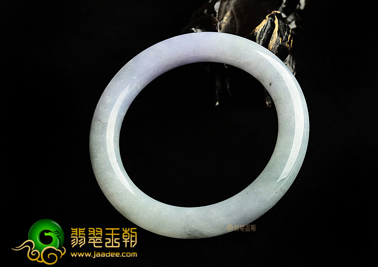 (超值推荐)糯冰种紫罗兰圆条手镯(53.4mm)