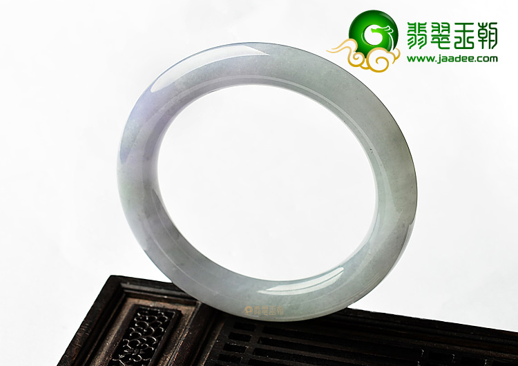 (超值推荐)糯冰种紫罗兰圆条手镯(53.4mm)