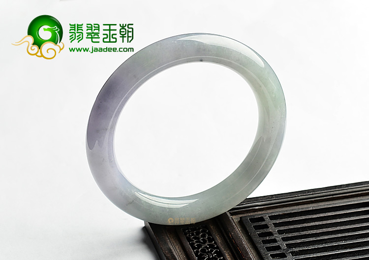 (超值推荐)糯冰种紫罗兰圆条手镯(53.4mm)