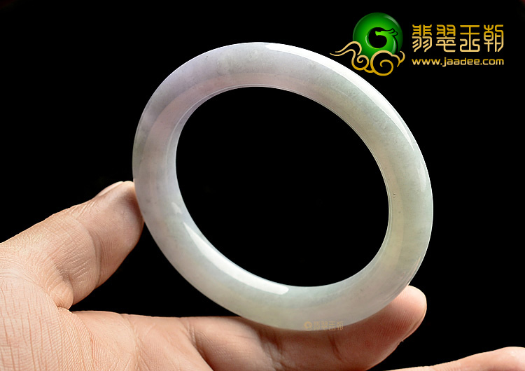 (超值推荐)糯冰种紫罗兰圆条手镯(53.4mm)