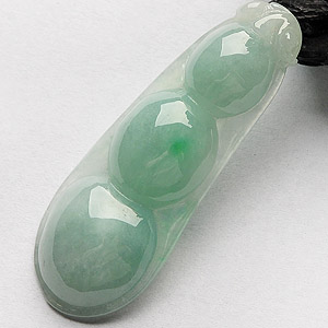 糯冰种晴水四季豆挂件