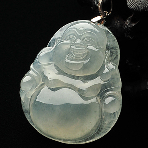 冰种晴水玉佛挂件