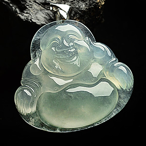 冰种晴水玉佛挂件