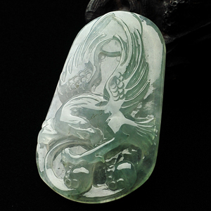 冰种飘花大展宏图挂件