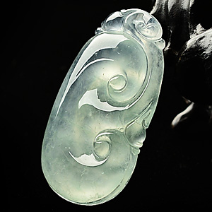 冰玻种晴水如意挂件