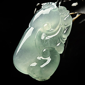 (超值推荐)冰玻种晴水如意挂件