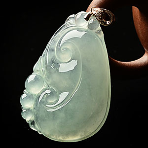 冰种晴水如意挂件