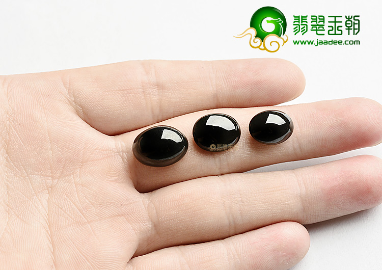 冰种墨翠戒面(一批走)
