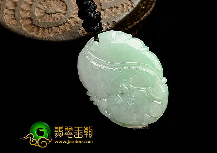 糯冰种晴水富贵花开挂件
