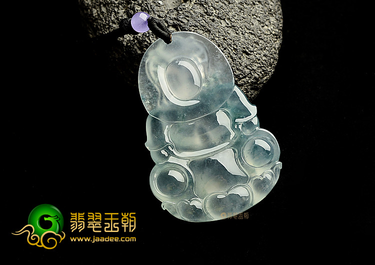 (超值推荐)玻璃种飘花观音挂件