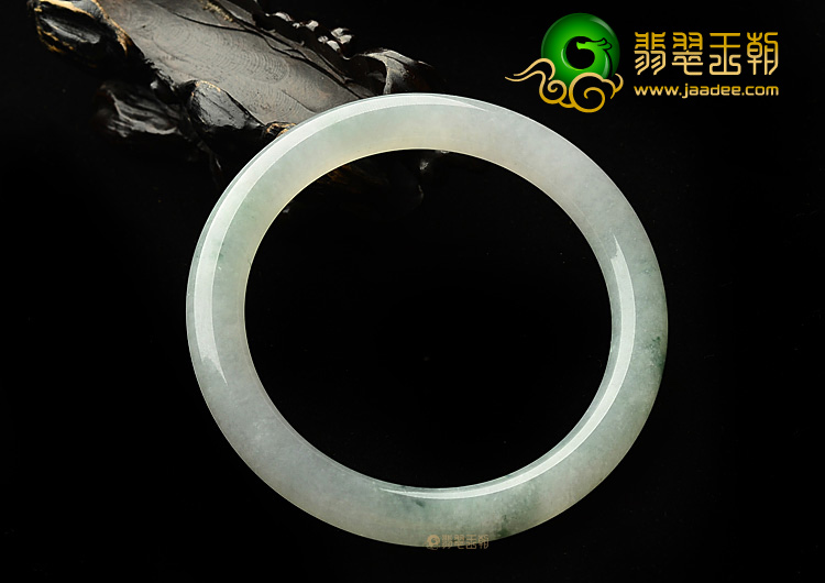 糯冰种飘花圆条手镯(63.3mm)