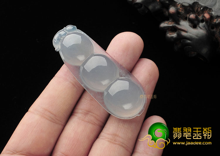 (超值推荐)冰种淡紫罗兰四季豆挂件