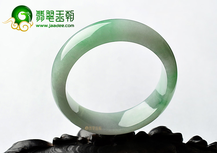糯冰种阳绿手镯(54.2mm)