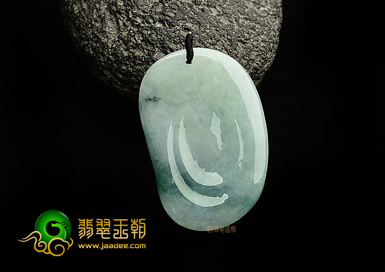 糯冰种飘花纳福挂件