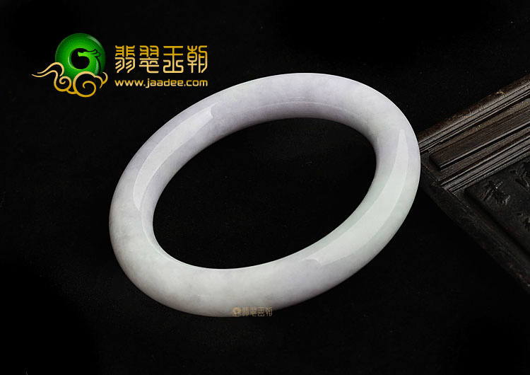 糯冰种紫罗兰圆条手镯(54.2mm)