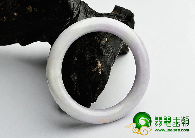糯冰种紫罗兰圆条手镯(54.2mm)