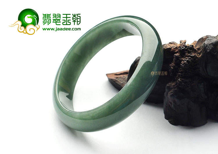 糯冰种油青手镯(58mm)