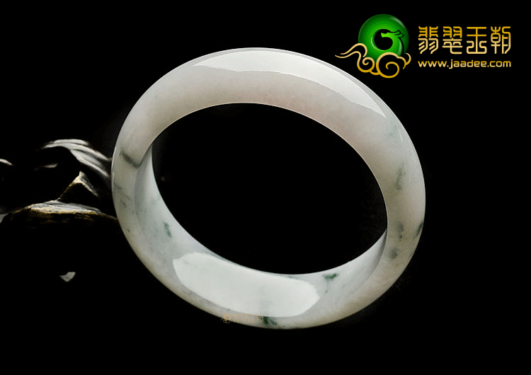 糯冰种飘花手镯(56mm)