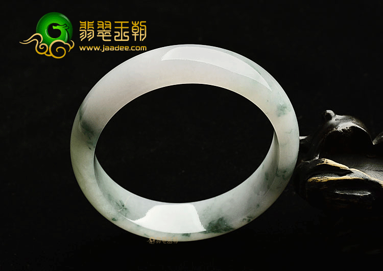 糯冰种飘花手镯(56.1mm)