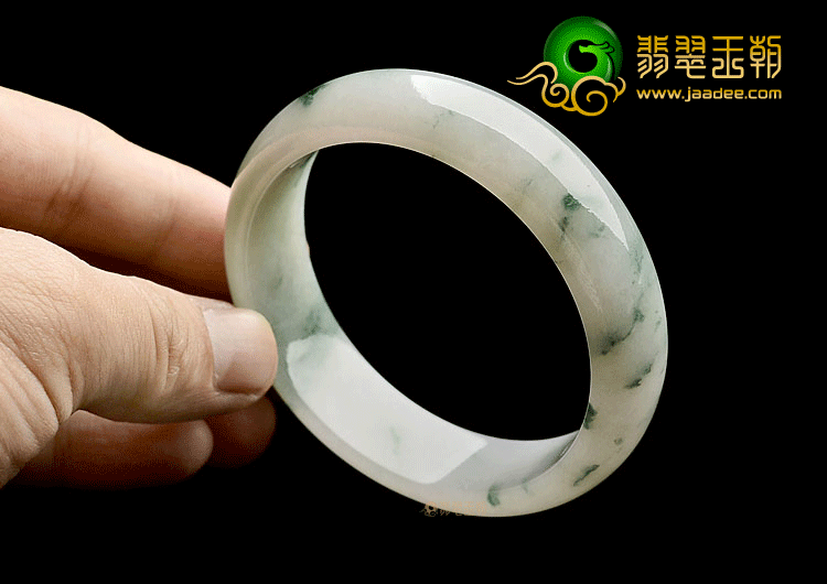 糯冰种飘花手镯(56.1mm)