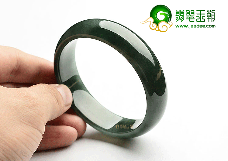 糯冰种油青手镯(58mm)