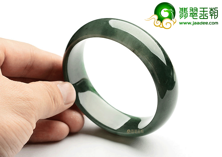 糯冰种油青手镯(58.1mm)
