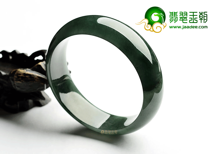 糯冰种油青手镯(58.1mm)