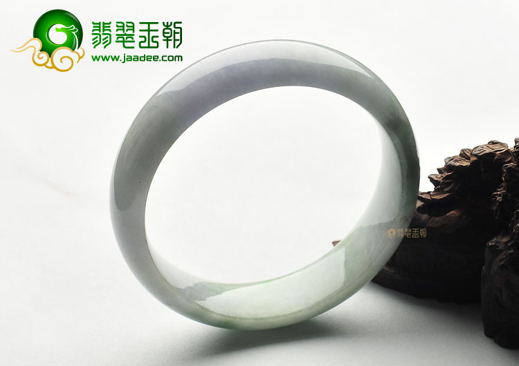 糯冰种飘花手镯(56.4mm)