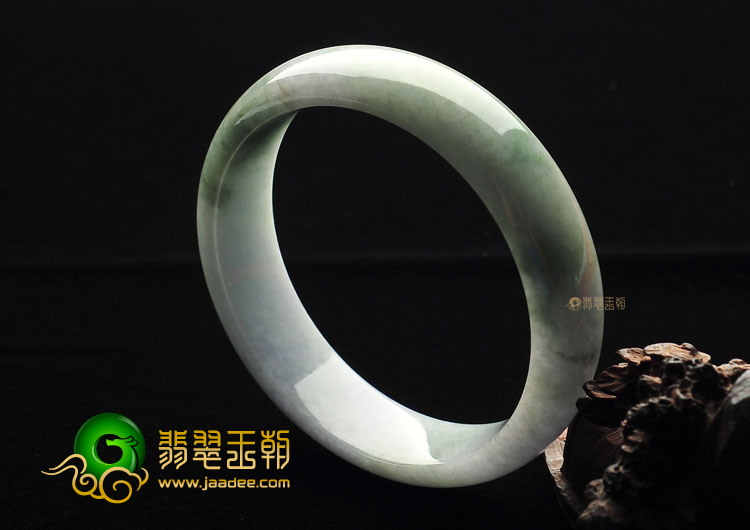 糯冰种飘花手镯(56.4mm)