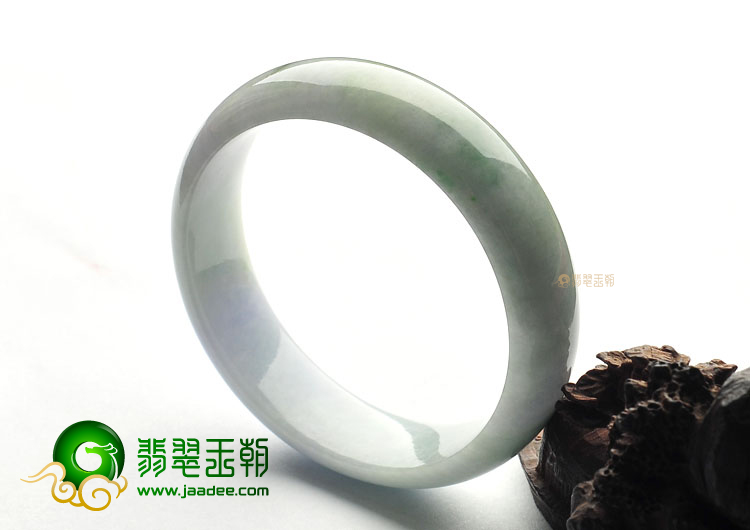 糯冰种飘花手镯(56.4mm)