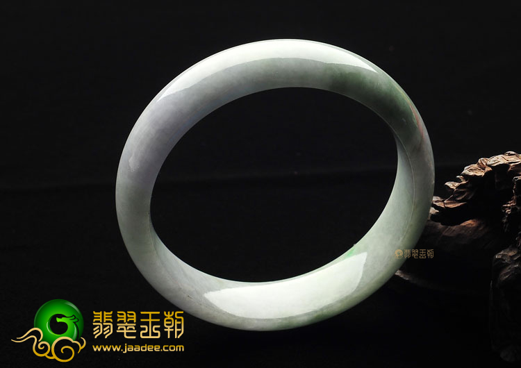 糯冰种飘花手镯(56.4mm)