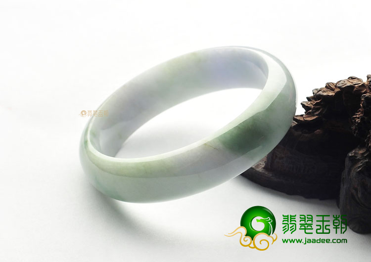糯冰种飘花手镯(56.4mm)
