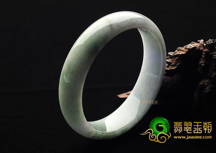 糯冰种飘花手镯(56.4mm)