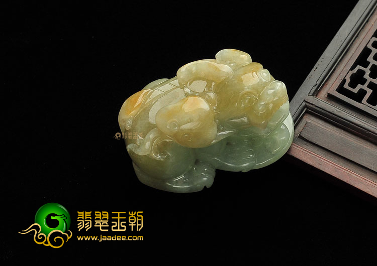 (超值推荐)糯冰种褐黄翡貔貅挂件