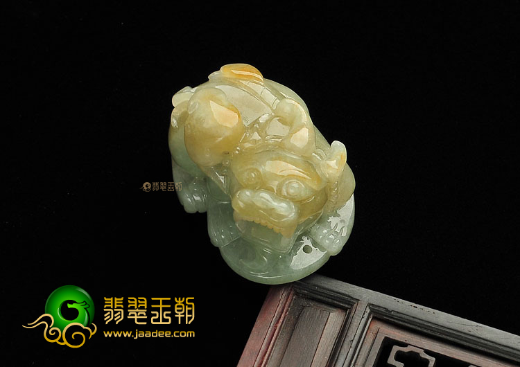 (超值推荐)糯冰种褐黄翡貔貅挂件