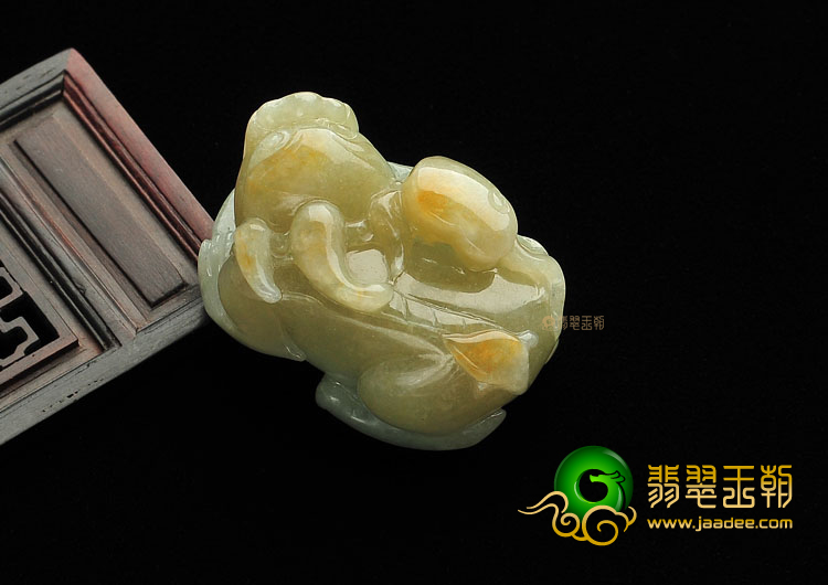(超值推荐)糯冰种褐黄翡貔貅挂件