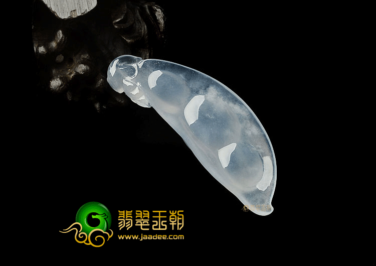 冰种晴水四季豆挂件