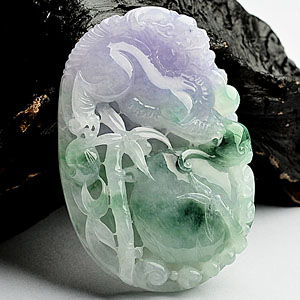 冰种春带彩事事如意挂件