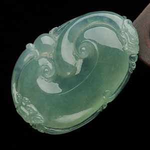 冰种晴水龙行如意挂件