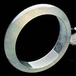 (超值推荐)冰玻种飘花手镯(58.6mm)