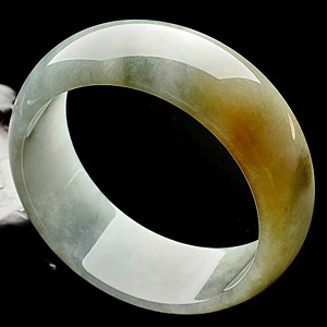 细糯种晴水黄翡手镯(61.2mm)