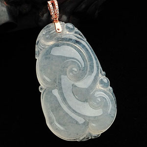 (超值推荐)冰种无色如意挂件