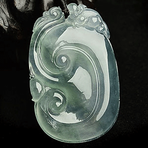 冰玻种晴水如意挂件