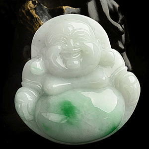 (超值推荐)细糯种飘翠玉佛挂件