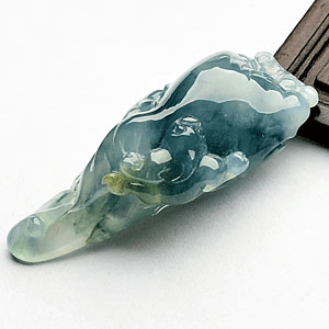 冰玻种飘花人生如意挂件