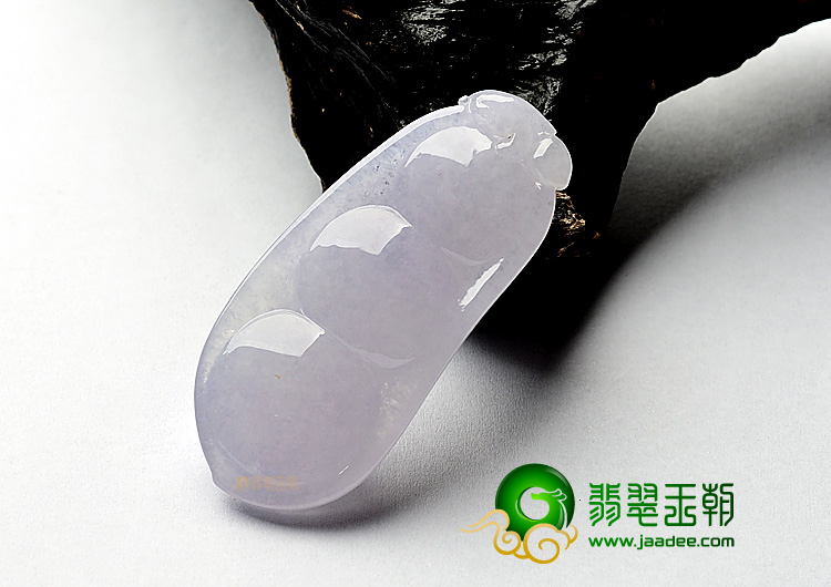 冰种紫罗兰四季豆挂件