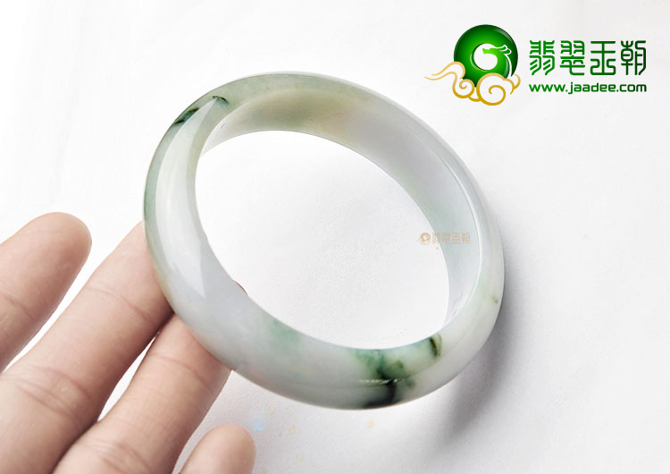 (超值推荐)糯冰种飘花手镯(54.3mm)