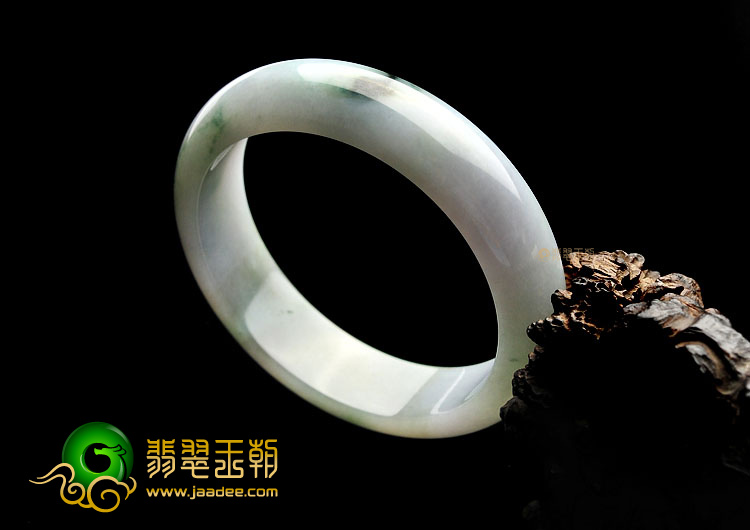 (超值推荐)糯冰种飘花手镯(54.3mm)