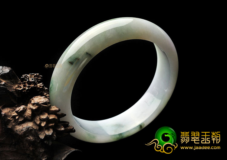 (超值推荐)糯冰种飘花手镯(54.3mm)